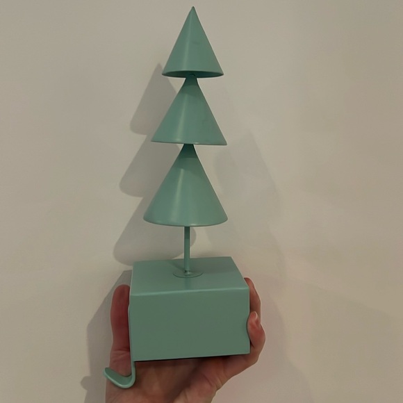 Gorgeous! Super Heavy “West Elm” Mint Green Tree Stocking Holder! - Picture 12 of 16